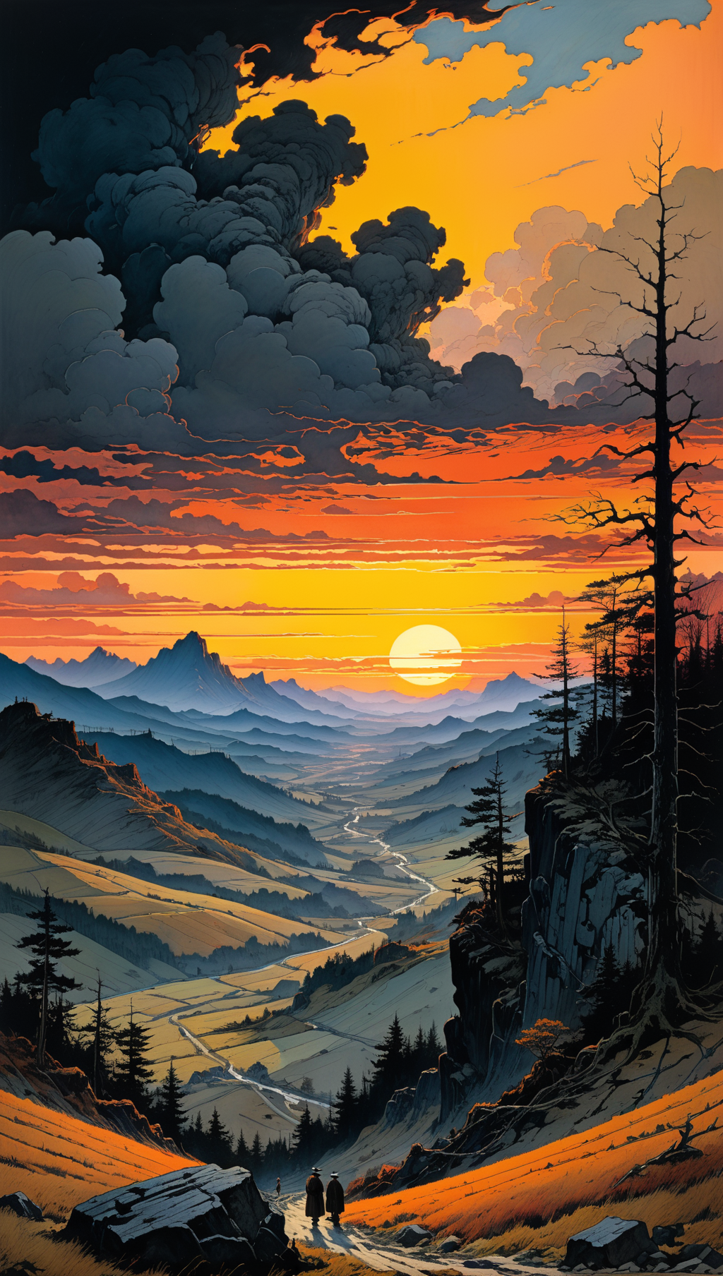 01729-1510545084-landscape, scary sunset_ by kim jung gi, caspar david friedrich __ layered composition, complex composition, magnificent masterp.png